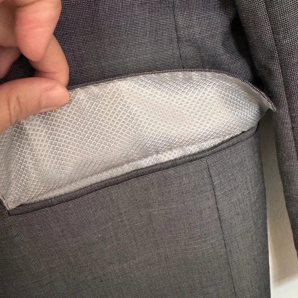 Zara Men's Charcoal Suit 2 piece Jacket and trousers